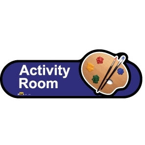 Activity Room sign - 300mm - Blue