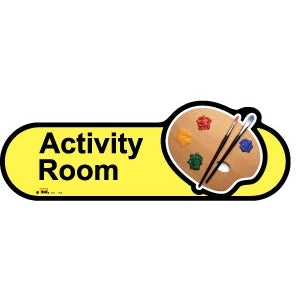 Activity Room sign - 300mm - Yellow