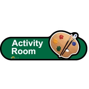 Activity Room sign - 480mm - Green