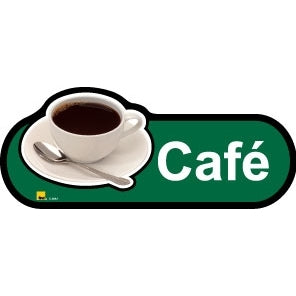 Cafe sign - 300mm - Green