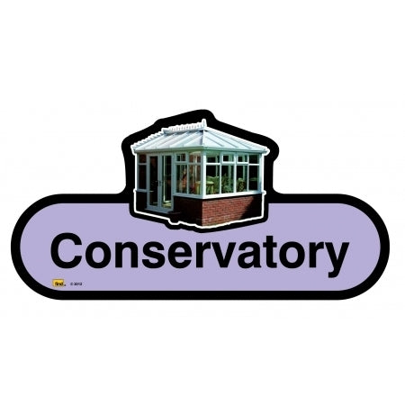 Conservatory sign - 300mm - Lilac