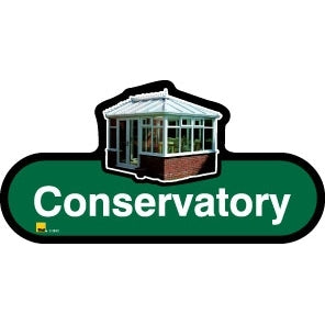 Conservatory sign - 480mm - Green