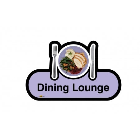 Dining Lounge sign - 300mm - Lilac