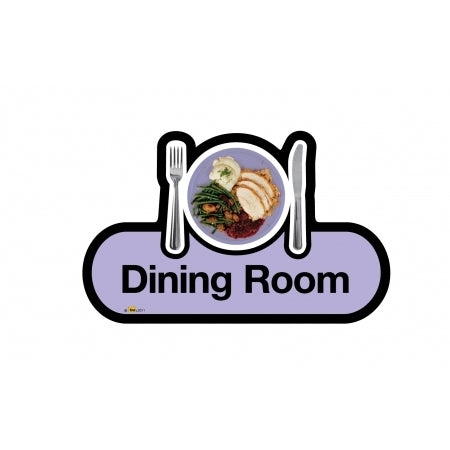 Dining Room sign - 300mm - Lilac