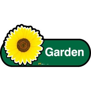 Garden sign - 480mm - Green