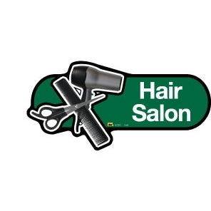 Hair Salon sign - 300mm - Green
