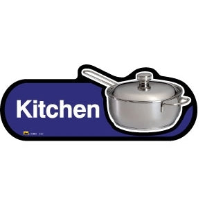 Kitchen sign - 480mm - Blue