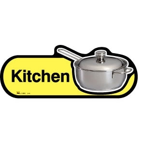 Kitchen sign - 480mm - Yellow