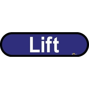 Lift sign - 480mm - Blue