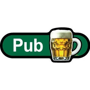 Pub sign - 480mm - Green
