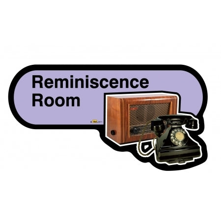Reminiscence Room sign - 300mm - Lilac