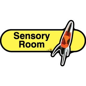 Sensory Room sign - 300mm - Yellow