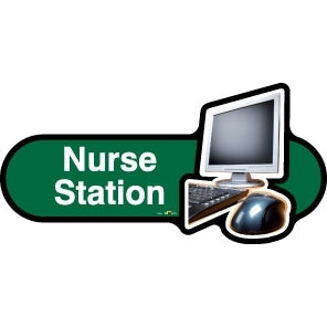 Nurse Station sign - 300mm - Green
