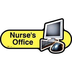 Office sign - 300mm - Yellow