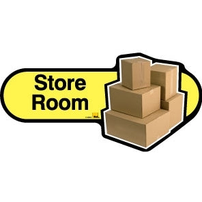 Store Room sign - 480mm - Yellow