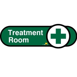 Treatment Room sign - 480mm - Green