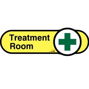 Treatment Room sign - 480mm - Yellow