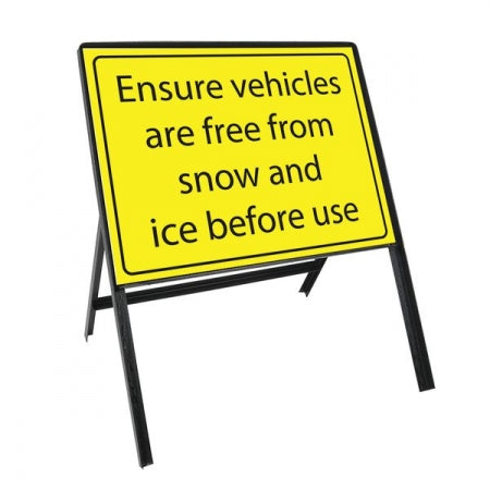 Sign Kit: Ensure vehicles are free from snow and ice before use