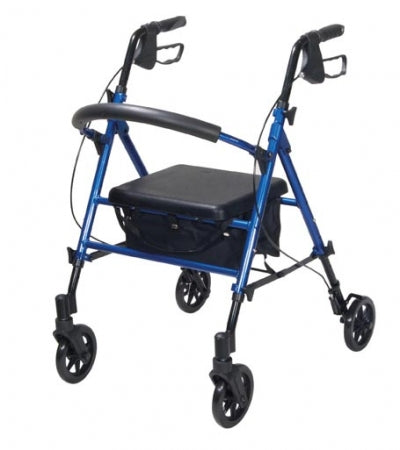 Height Adjustable Rollator - Blue