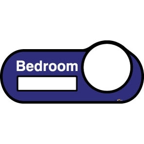 Bedroom sign (interchangeable) - Large - Blue