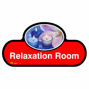 Relaxation Room Sign - 480mm - Red