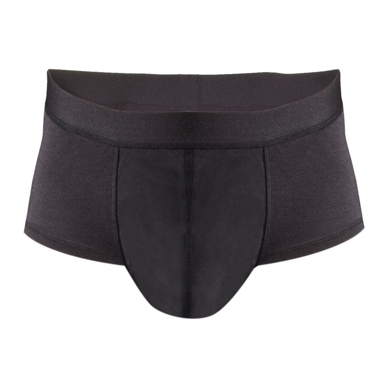 Light absorbency short briefs, black - XL
