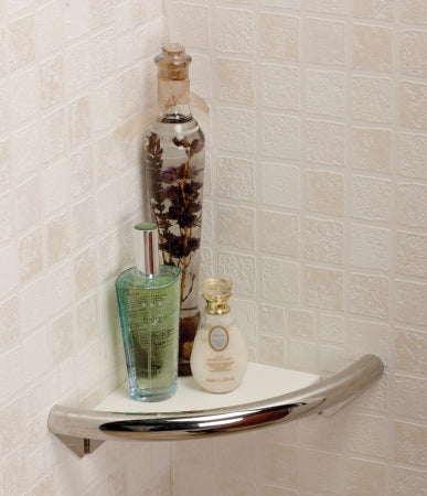 Spa Corner Shelf with Grab Rail