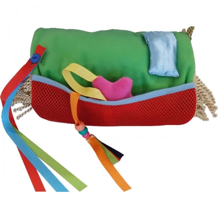 Fiddle Muff Comforter- Green Buttons & Beads