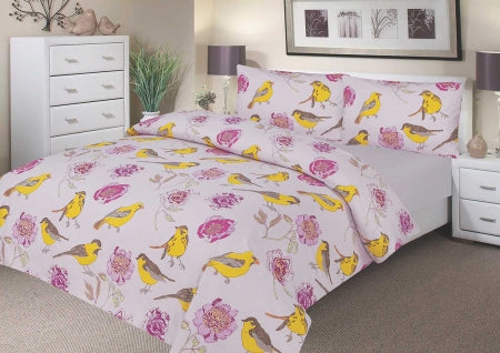 Double Duvet Set - 100% Waterproof - Pink Peony