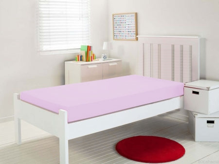 Single Fitted Sheet - Pink
