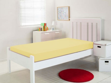 Single Fitted Sheet - Yellow