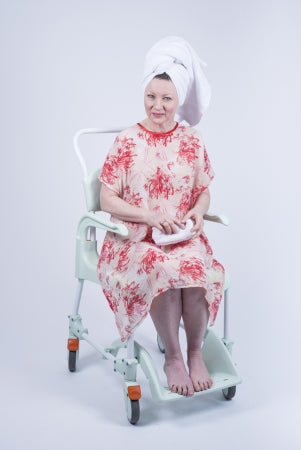 Shower Drapron - Red Abstract