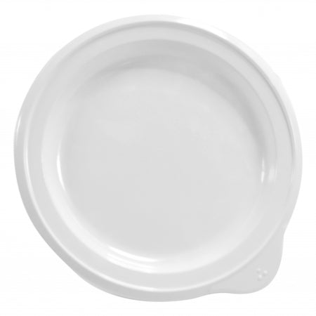 Dalebrook Omni Small Low Plate in White - White Rim - 180x170x20mm - Set of 12