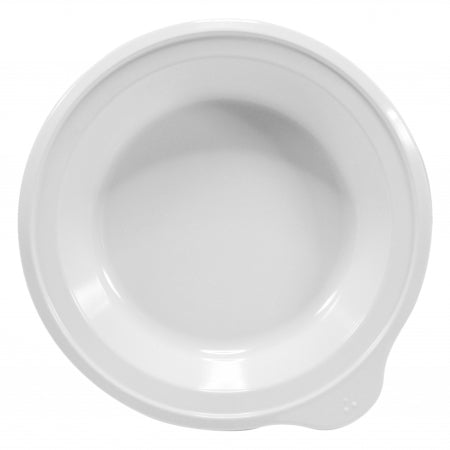 Dalebrook Omni Small Deep Plate in White - White Rim - 180x170x35mm - Set of 12