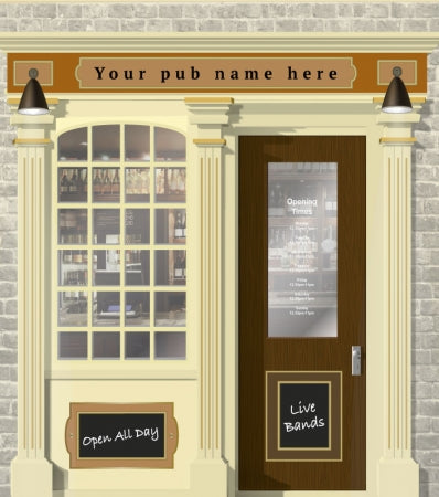 Pub or Bar Personalised Wallpaper Mural - 2130mm