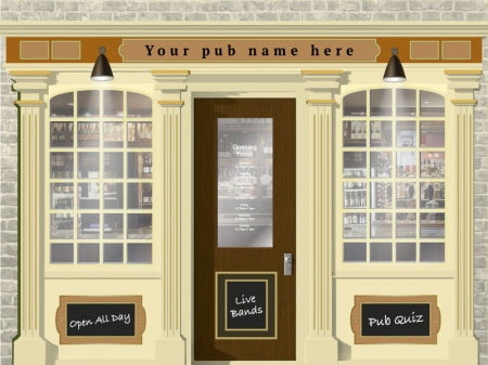 Pub or Bar Personalised Wallpaper Mural - 3200mm