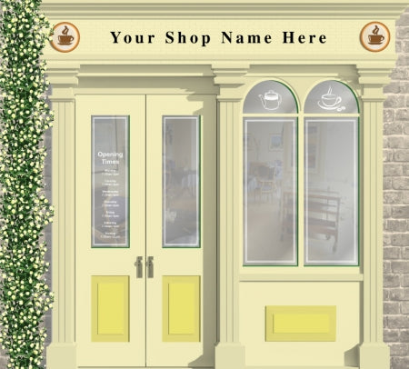 CafÃ© or Tea Shop Personalised Wallpaper Mural - 2665mm