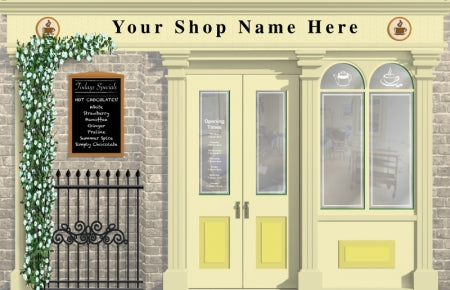 CafÃ© or Tea Shop Personalised Wallpaper Mural - 3730mm