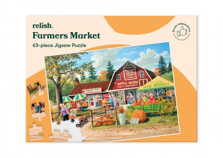 Farmers Market - Jigsaw Puzzle - 63 Pieces