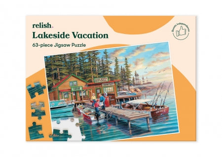 Lakeside Vacation - Jigsaw Puzzle - 63 Pieces