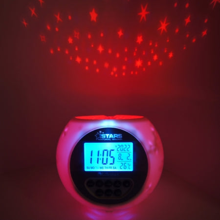 Star Projection Clock (Silver)