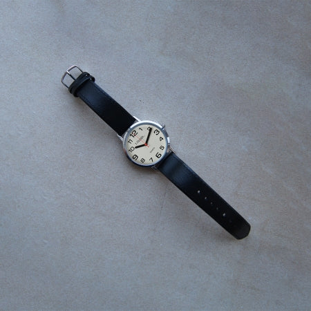 Ladies Clear Time Watch with Leather Strap