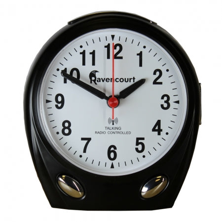 Radio Controlled Talking Alarm Clock for Dementia - Black