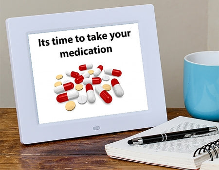 Rosebud Reminder ClockÂ - White