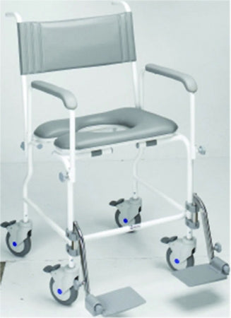 Aquamaster Attendant Propelled Shower Commode Chair 21"