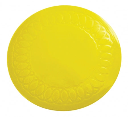 Tenura Anti Slip Round Coasters 14 cm - Yellow