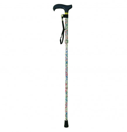 Deluxe Folding Walking Stick - Japanese White