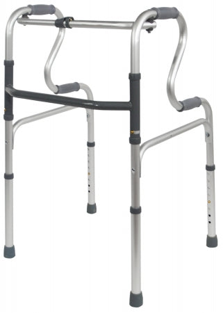 Dual Riser Folding Walking Frame - Without Wheels