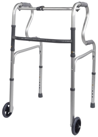 Dual Riser Folding Walking Frame - WitH Wheels