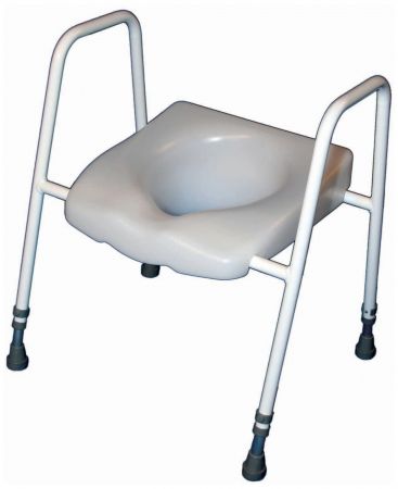 President Raised Toilet Seat And Frame - adjustable height and width